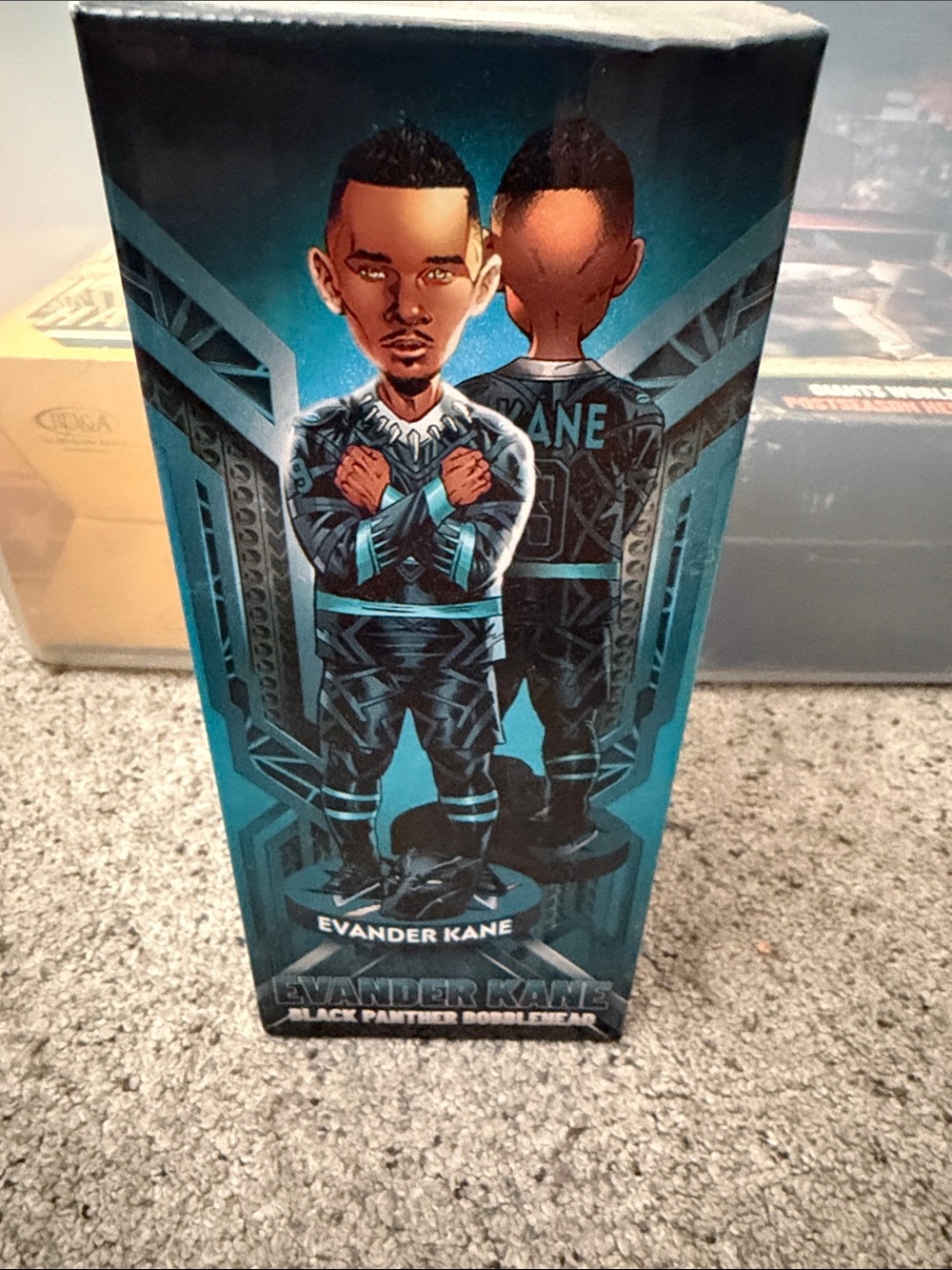 Evander Kane Black Panther Bobblehead - Teal & Black